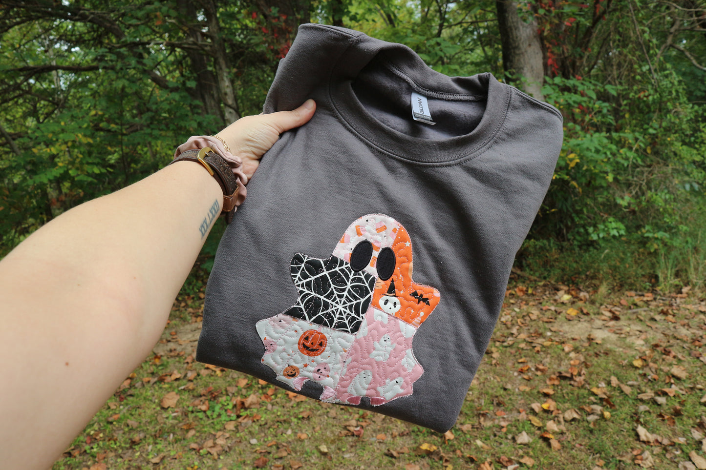 Quilted Ghostie Crewneck
