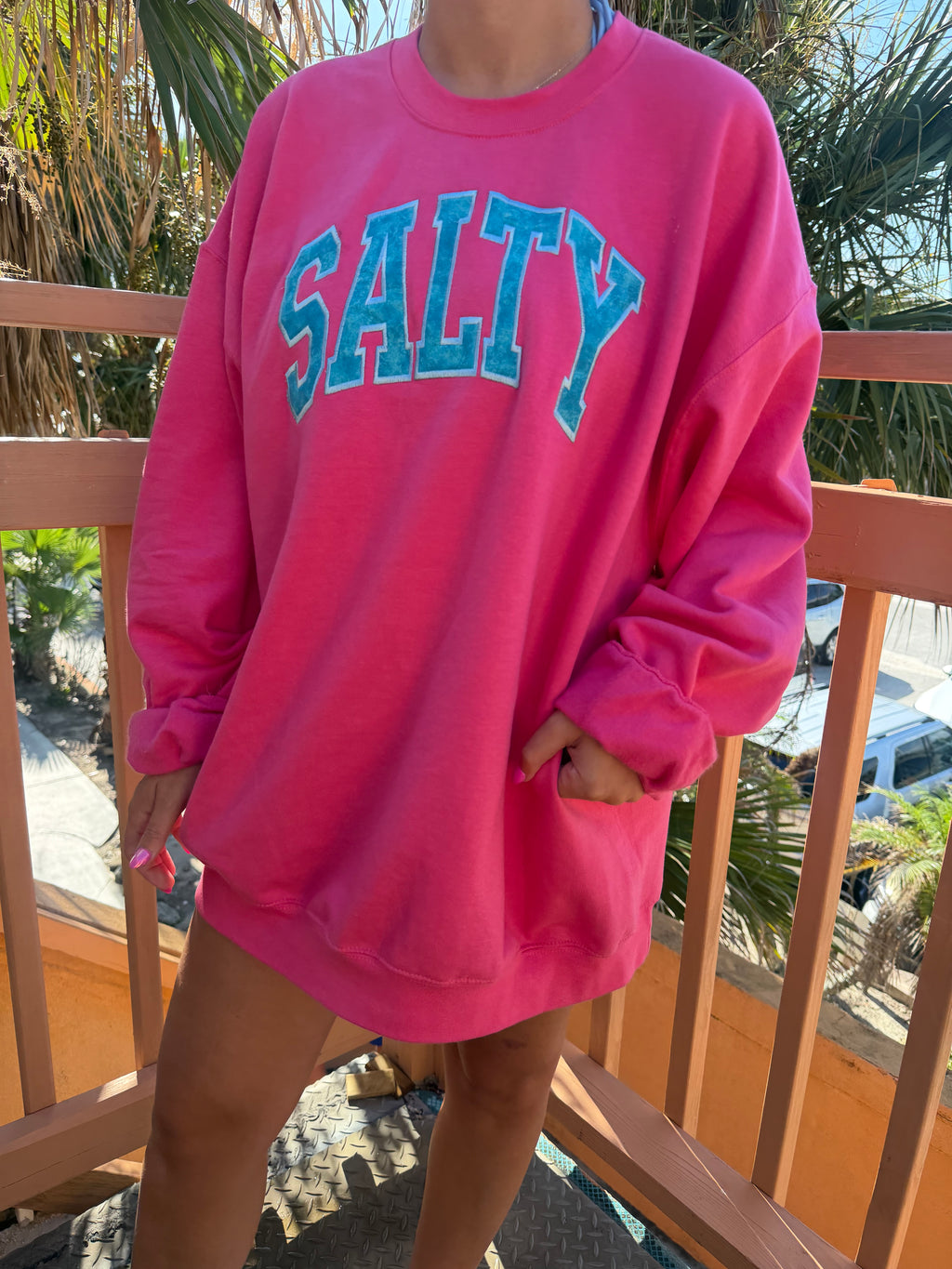 SALTY honey crewneck
