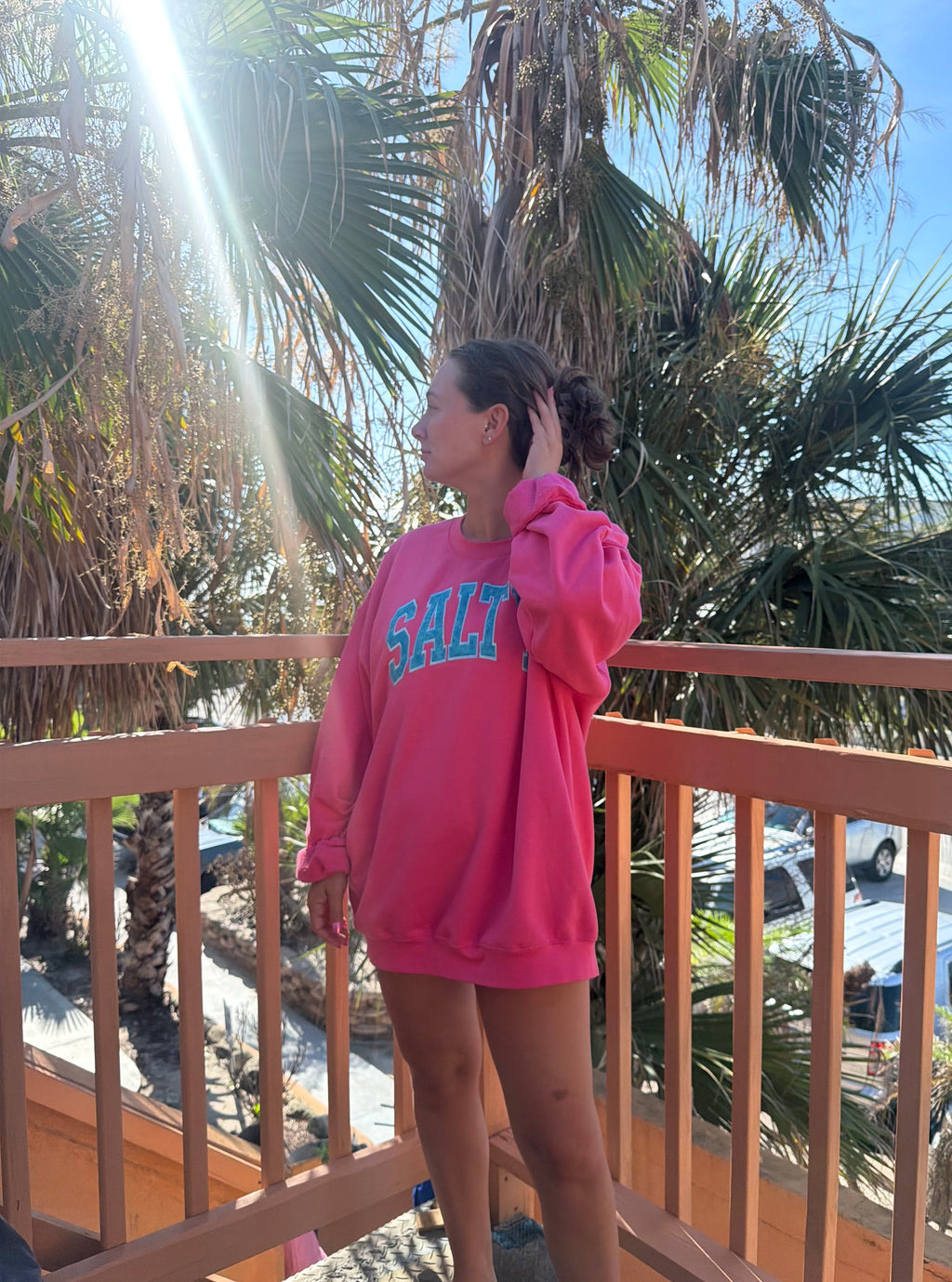 SALTY honey crewneck