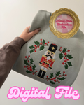 Cross Stitch Nutcracker Embroidery Design
