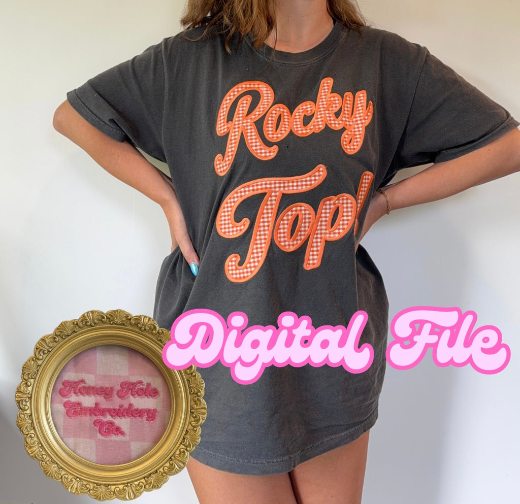 Rocky Top! Embroidery Design Digital Download