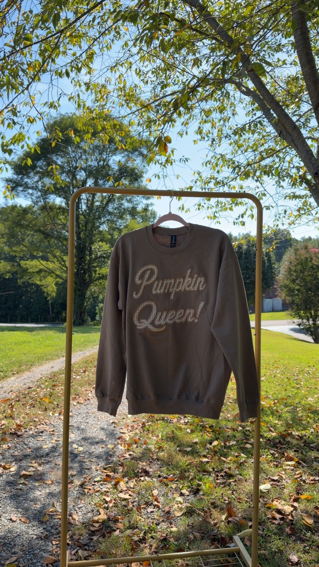 Pumpkin Queen embroidered sweatshirt