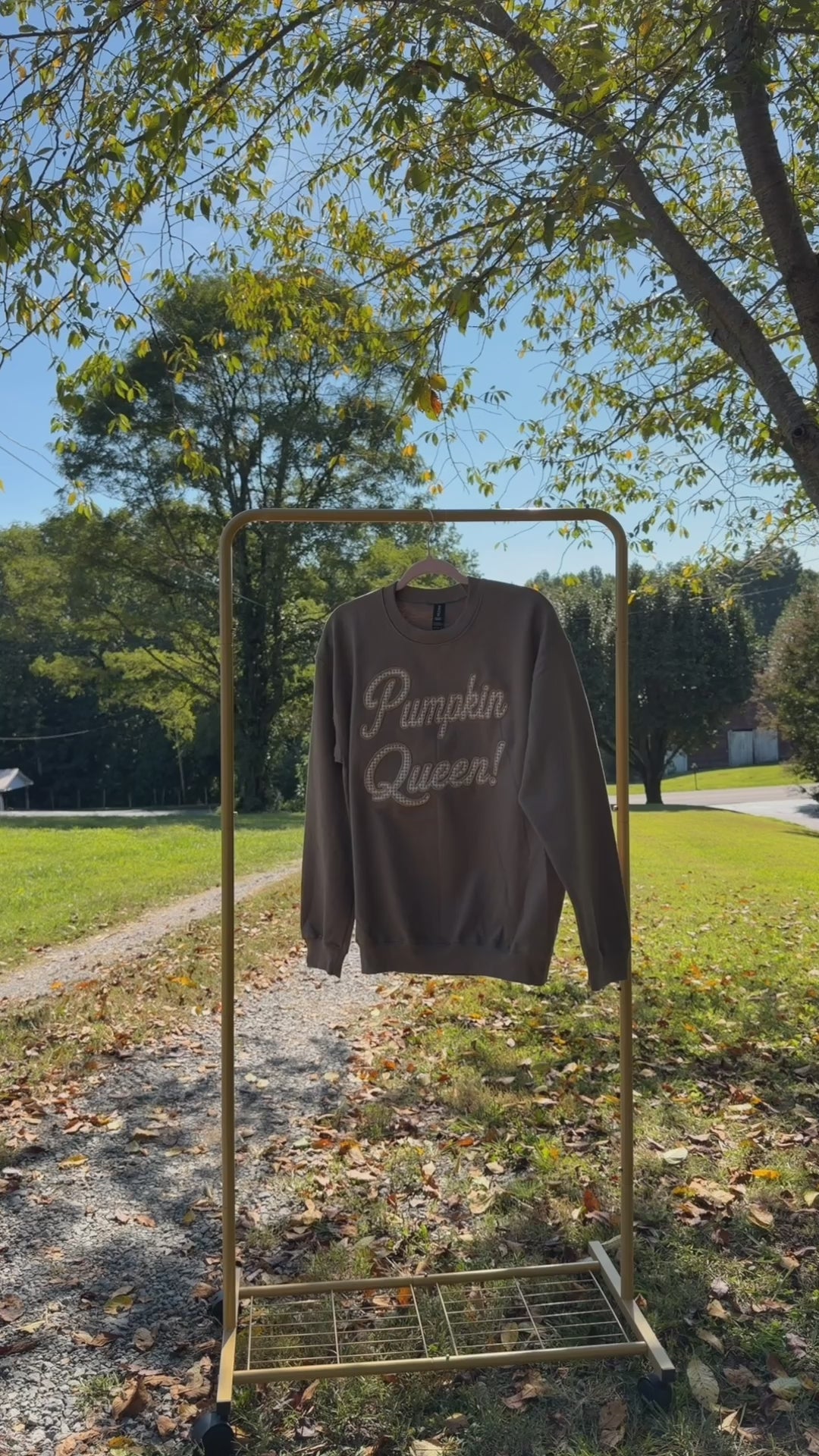 Pumpkin Queen Embroidered Sweatshirt